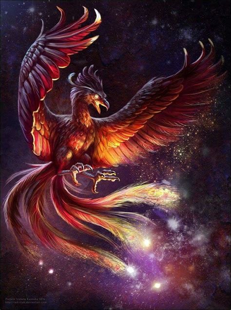Alluring magical phoenix